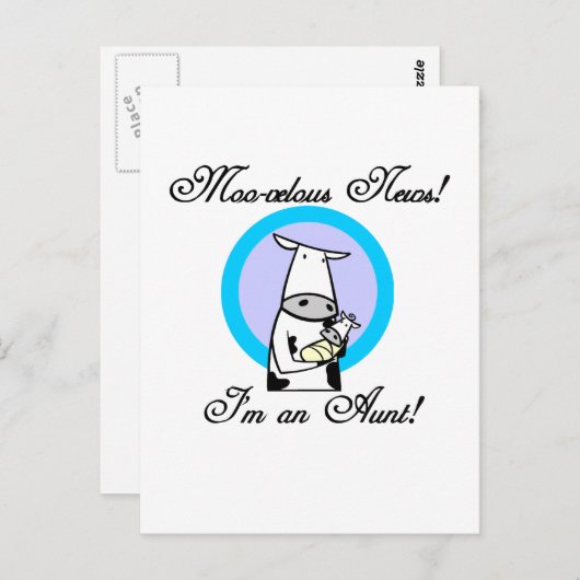 新モーしい叔母Tシャツとギフト ポストカード (正面/裏面)