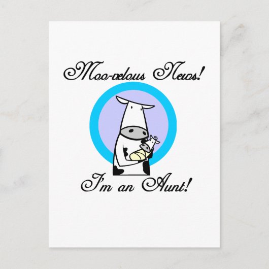 新モーしい叔母Tシャツとギフト ポストカード (正面)