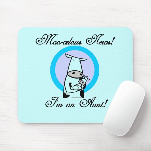 新モーしい叔母Tシャツとギフト マウスパッド (マウス)