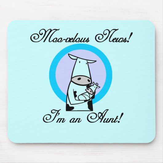 新モーしい叔母Tシャツとギフト マウスパッド (正面)