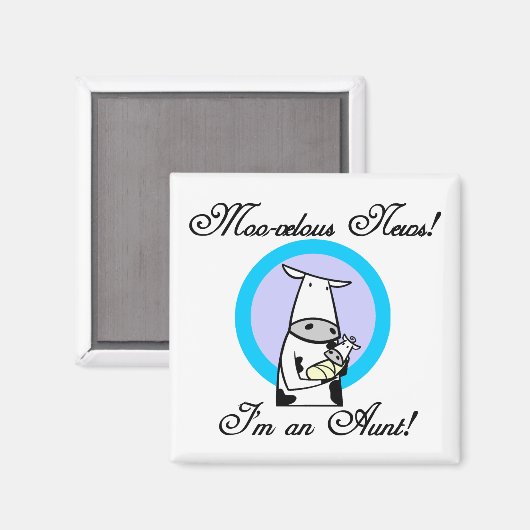 新モーしい叔母Tシャツとギフト マグネット (正面/裏面)