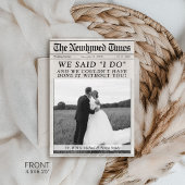 新ユニーク婚の結婚写数々の真 サンキューカード