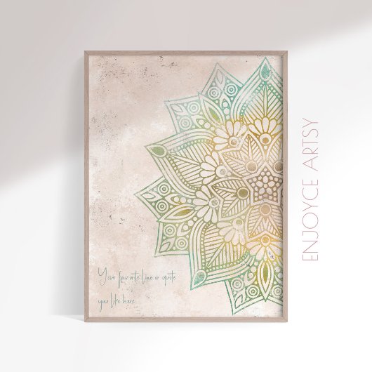 新ユニーク音金ゴールドインディアンの壁アート ポスター