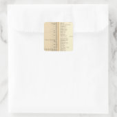 新ロシェル指数 スクエアシール (バッグ)