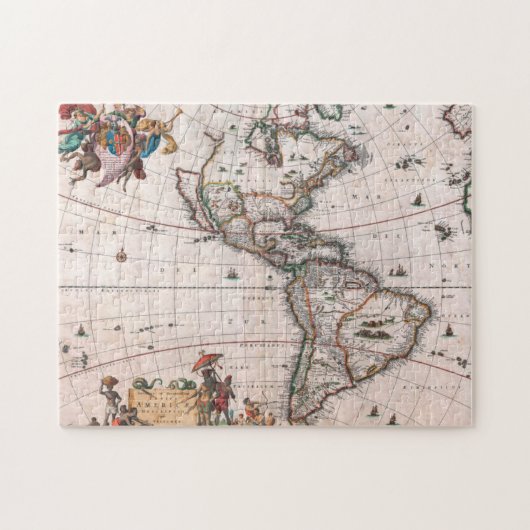新世界のビッシャー地図 ジグソーパズル (横)