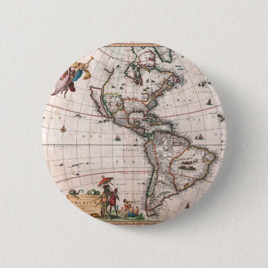 新世界のビッシャー地図 缶バッジ (正面)