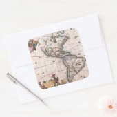 新世界のヴィシュエの地図 スクエアシール (封筒)