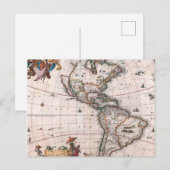 新世界のヴィシュエの地図 ポストカード (正面/裏面)