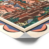 新世界地図：ヴィンテージ ポスター (角)