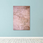 新世界地図， c.1532 キャンバスプリント (インサイチュ (ウッドフロア))