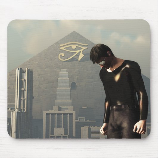 新世界秩序の都市景観 マウスパッド (正面)