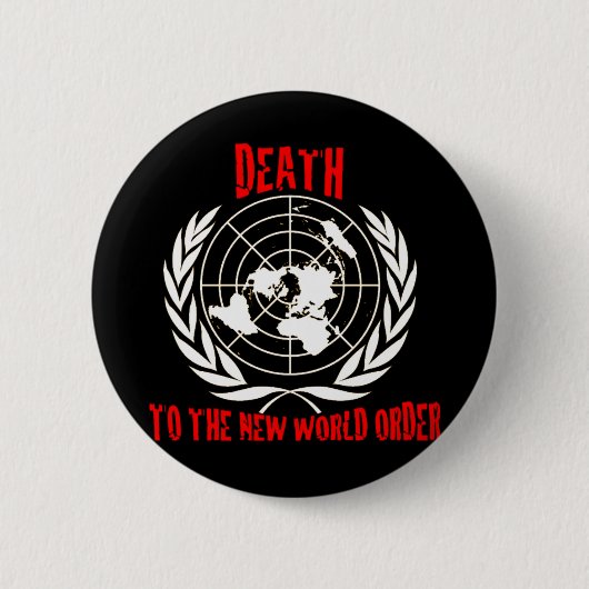 新世界秩序への死 缶バッジ (正面)