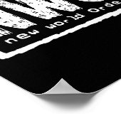 新世界秩序 おもしろTシャツ ハロウィン コスチューム 024 ポスター (角)