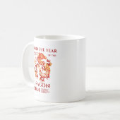 新中国のしい辰年生まれ誕生日 コーヒーマグカップ (正面左)