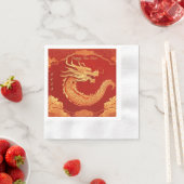 新中国の年パーティー 縁ありカクテルナプキン (インサイチュ)