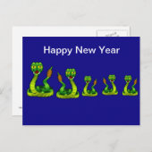 新中国の年ベトナムのヘビのテスト年 シーズンポストカード (正面/裏面)