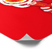 新中国の年ポスター、ライオンダンスウォールアートデコール ポスター (角)