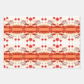 新中国の年ライオンダンスランタンW3PS ラッピングペーパーシート (正面3)