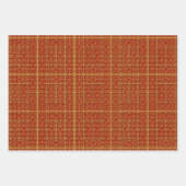 新中国の年装飾模様WP ラッピングペーパーシート (正面3)