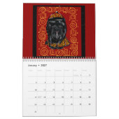 新中国の年 カレンダー (1月 2027)