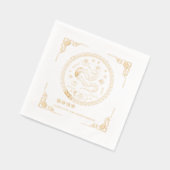 新中国の年 | スネークナプキンスの年 箔ナプキン (左)