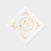 新中国の年 | スネークナプキンスの年 箔ナプキン (右)