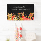 新中国の年|ドラゴン&ラッキーキャットウェルカム 横断幕 (インサイチュ)