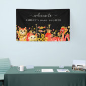 新中国の年|ドラゴン&ラッキーキャットウェルカム 横断幕 (トレードショー)