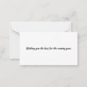 新中国の年 ノートカード (裏面)