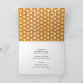 新中国の年 |フェスティバル金ゴールドランタングリーティング シーズンカード (内部)