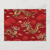 新中国の月のドラゴンの年の合唱後 ポストカード (正面)