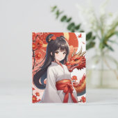 新中国の月のドラゴンの年の合唱後 ポストカード (スタンド正面)