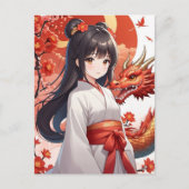 新中国の月のドラゴンの年の合唱後 ポストカード (正面)