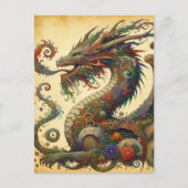 新中国の月のドラゴンの年の合唱後 ポストカード (正面)