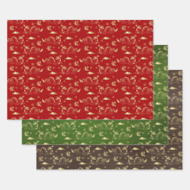 新中国の辰年2024 ラッピングペーパーシート