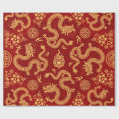 新中国の辰年2024 ラッピングペーパー (フラット)