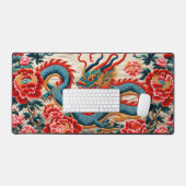 新中国の辰年2024 "刺繍" デスクマット (キーボード&マウス)