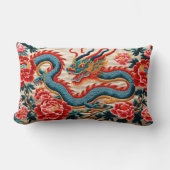 新中国の辰年2024 "刺繍" ランバークッション (正面)