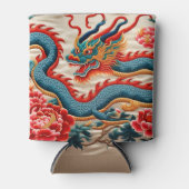 新中国の辰年2024 "刺繍" 缶クーラー (正面)