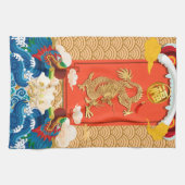 新中国の辰年2024 FuイデオグラムKT キッチンタオル (横)