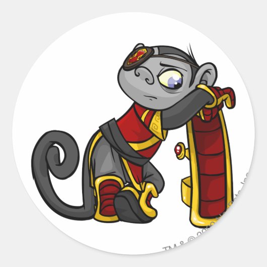 新井先生選手 ラウンドシール (正面)