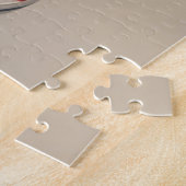 新人の写真妊娠のお知らせ ジグソーパズル (側面)