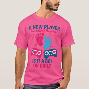新人ゲーム ベビーシャワー ゲーム ビデオゲーマー ジェンダー Tシャツ