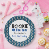 新人サッカー1歳の誕生日 ペーパープレート (パーティー)