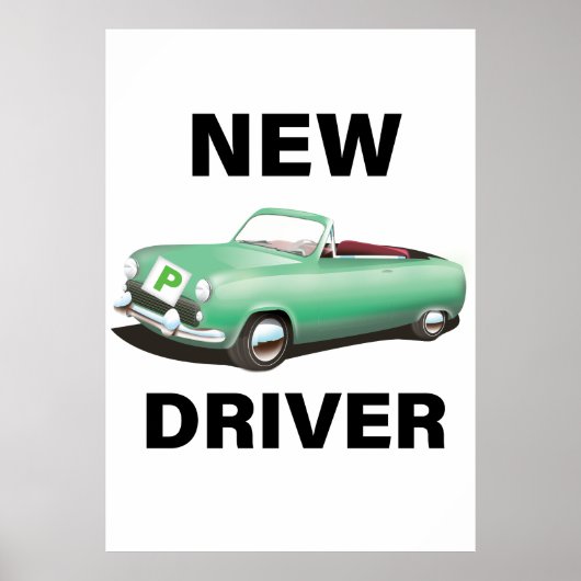 新人プロビジョナル自動車運転者 ポスター (正面)