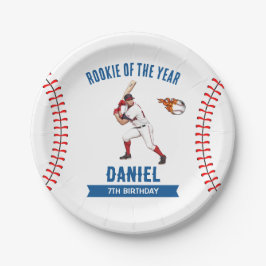 新人ベースボールバースデーパーティー ペーパープレート