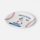 新人ベースボールバースデーパーティー ペーパープレート (アングル)