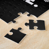 新人ヤギギフトサンタヤギおもしろいクリスマスギフト ジグソーパズル (側面)