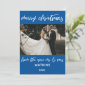 新人写真のメリークリスマス、ブルー シーズンカード (スタンド正面)