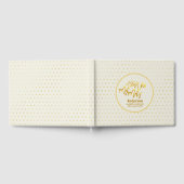 新人及び夫人（氏名・日付）の結婚金ゴールドハート ゲストブック (全面)